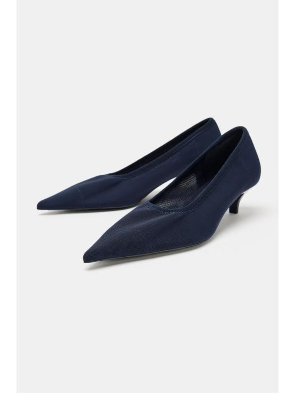 ZARA MESH KITTEN HEEL SHOES 3229/710/400